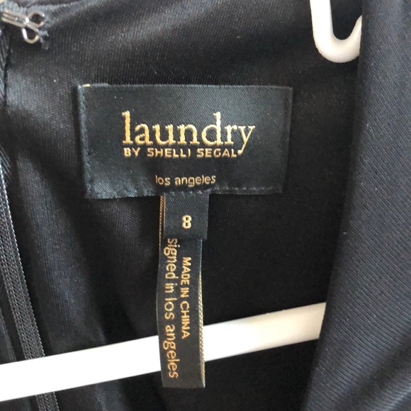 REDUCED!!! LAUNDRY, cold shoulder black dress - Picture 3 of 4